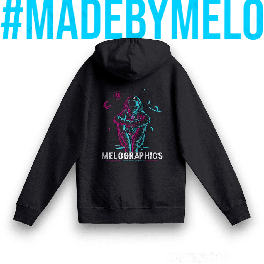 #MeloCrew Vibes: Duotone - Premium Zip Hoodie | #MadeByMELO product image (3)