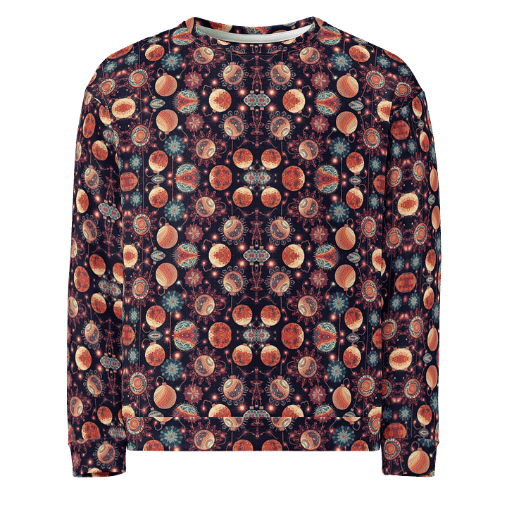 Psychedelic Chrismas Ball Print Sweatshirt product image (1)