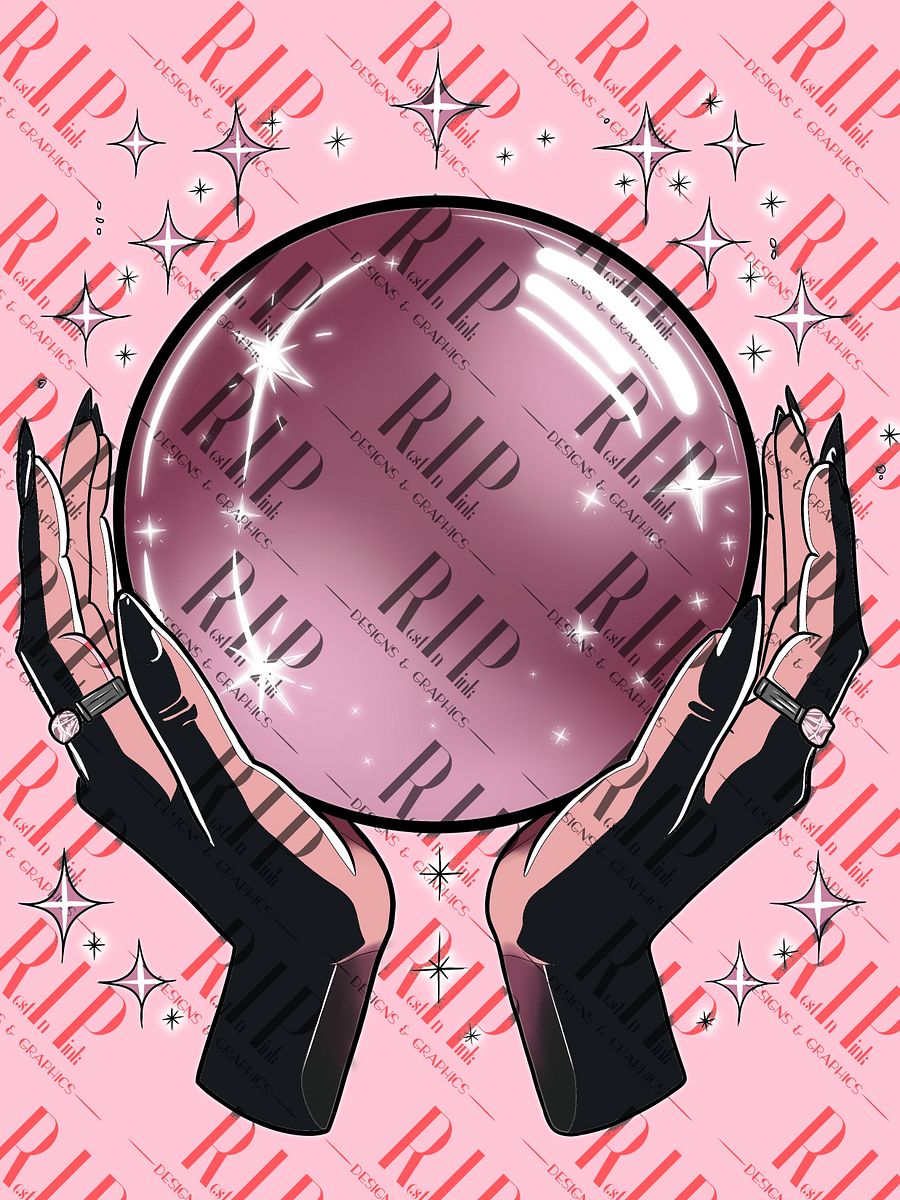 Crystal Visions - CLASSIC Digital Download PNG - Full Color & Outline version product image (1)