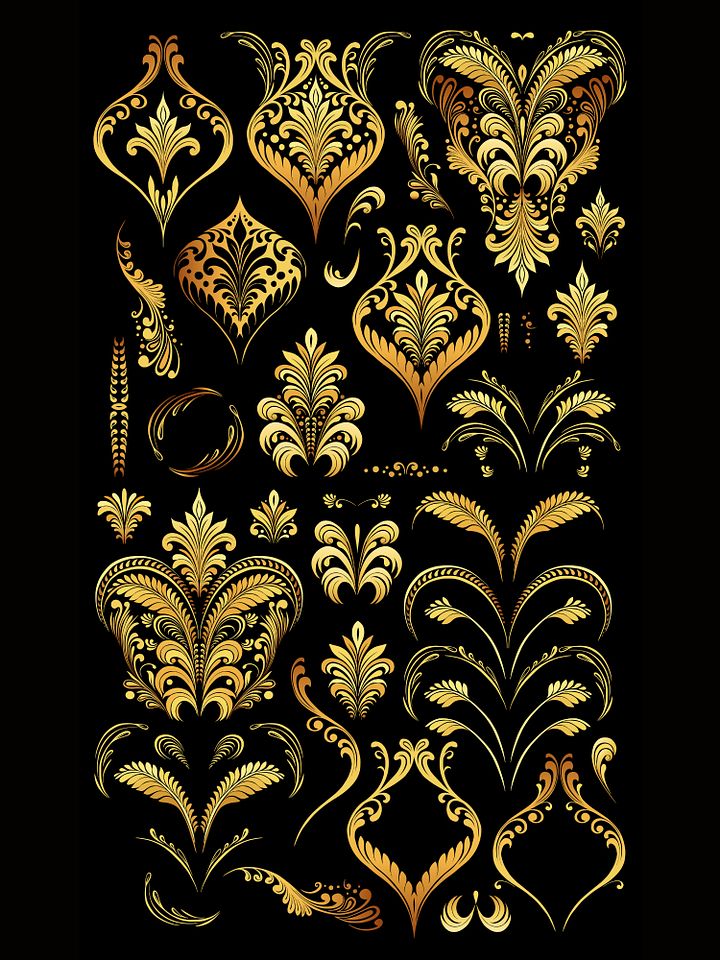 Gold Vintage Glamour Flourishes product image (2)