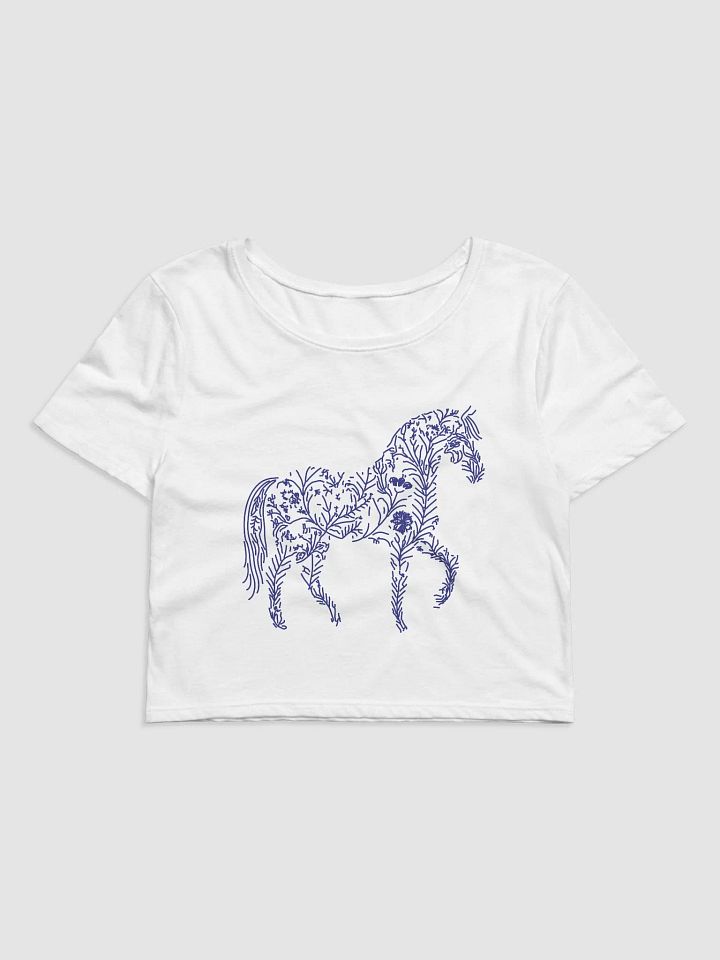 Floral Equine Elegance Crop Tee product image (1)