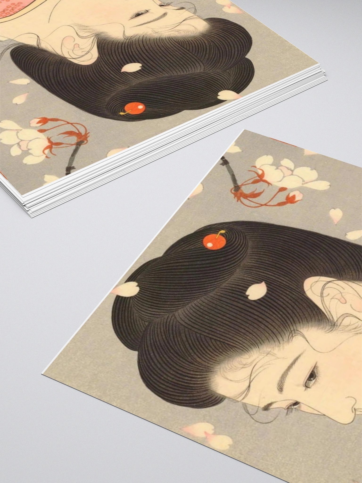 Cherry Blossom Geisha Kiss Cut Stickers product image (8)