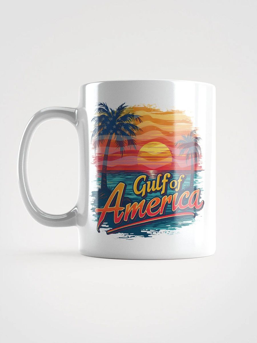 The Gulf of America with Sunset Flag Mug product image (18)