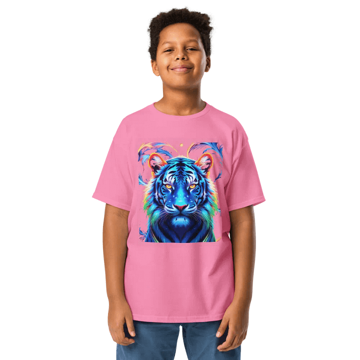 Psychedelic Tiger Youth Tee (Kid's Unisex) product image (5)