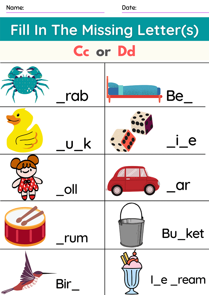 Kindergarten worksheets product image (2)