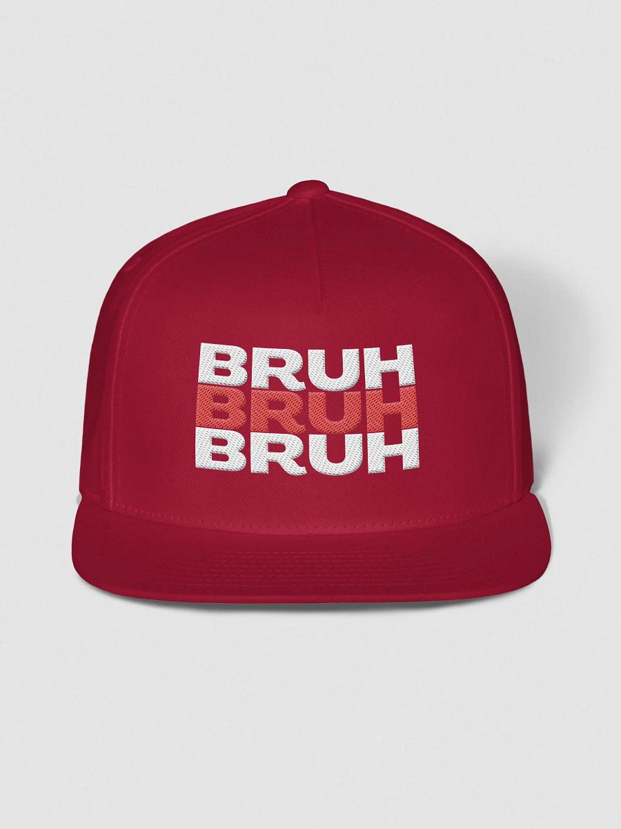 Bruh 3x Snapback Red/White product image (5)