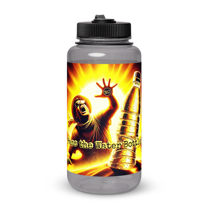 'Dehyration is No Joke -- Pass the Water Bottle!' 32 oz Wide Mouth Water Bottle product image (2)