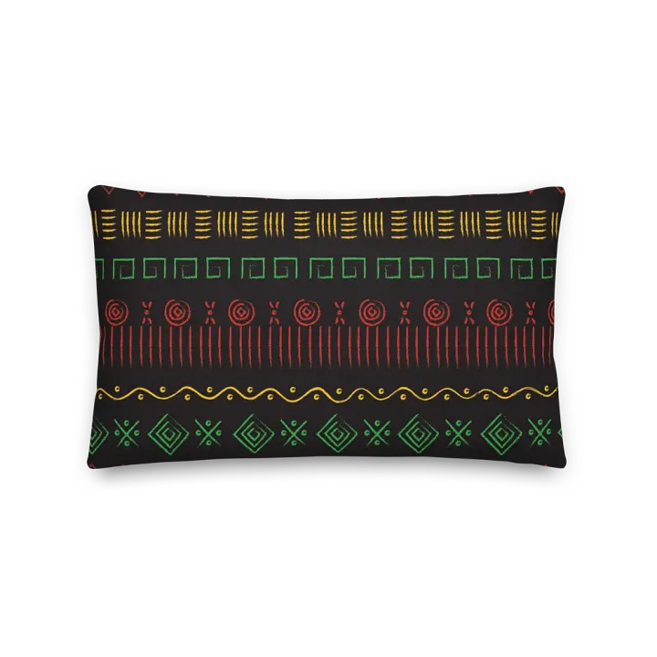 Brown Colourful African Pattern Pillow product image (1)