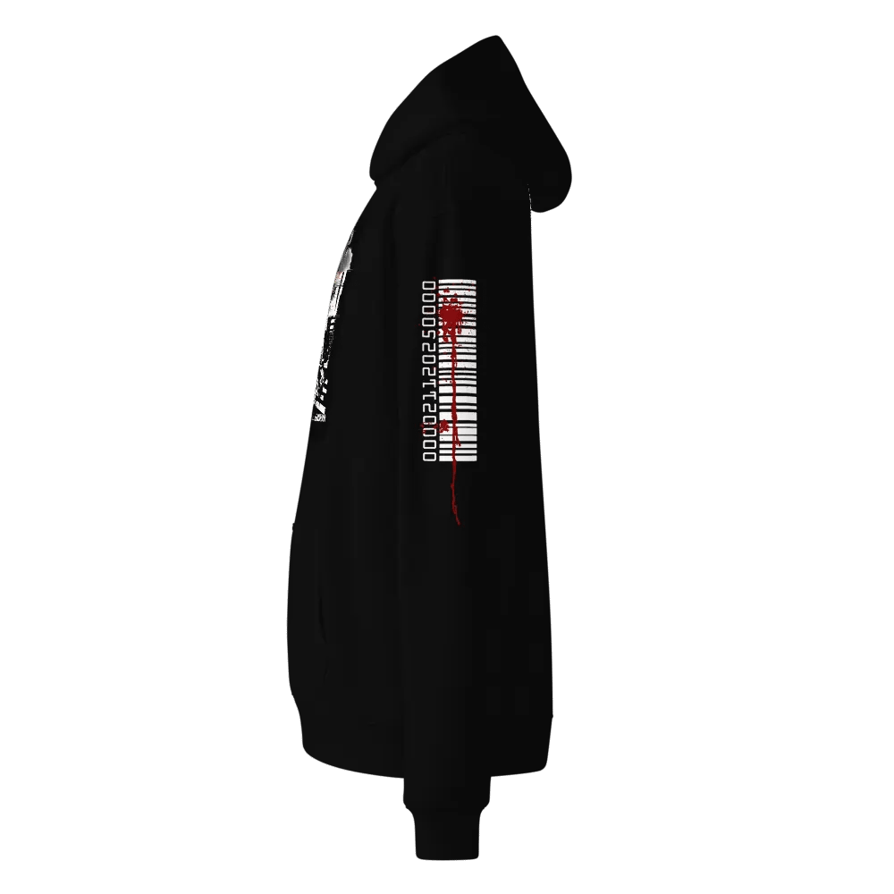 DIGITAL GLITCH QUEEN - CORRUPTED CODE - UNISEX HOODIE product image (4)