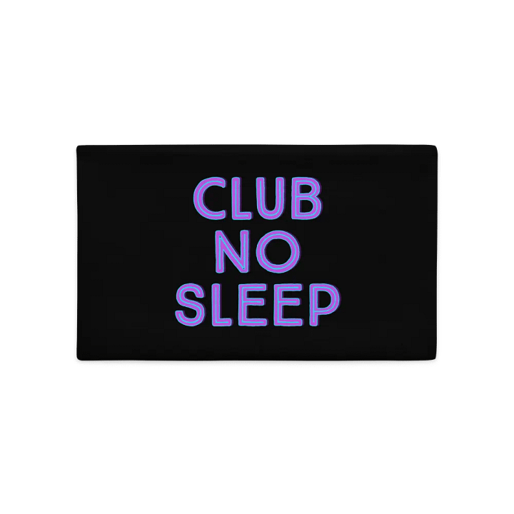 Club No Sleep Pillowcase (Black) product image (2)
