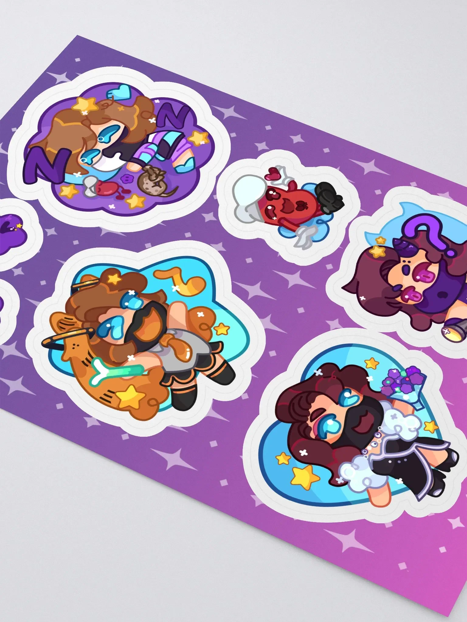 Ranboo Vtuber stickers pack product image (2)