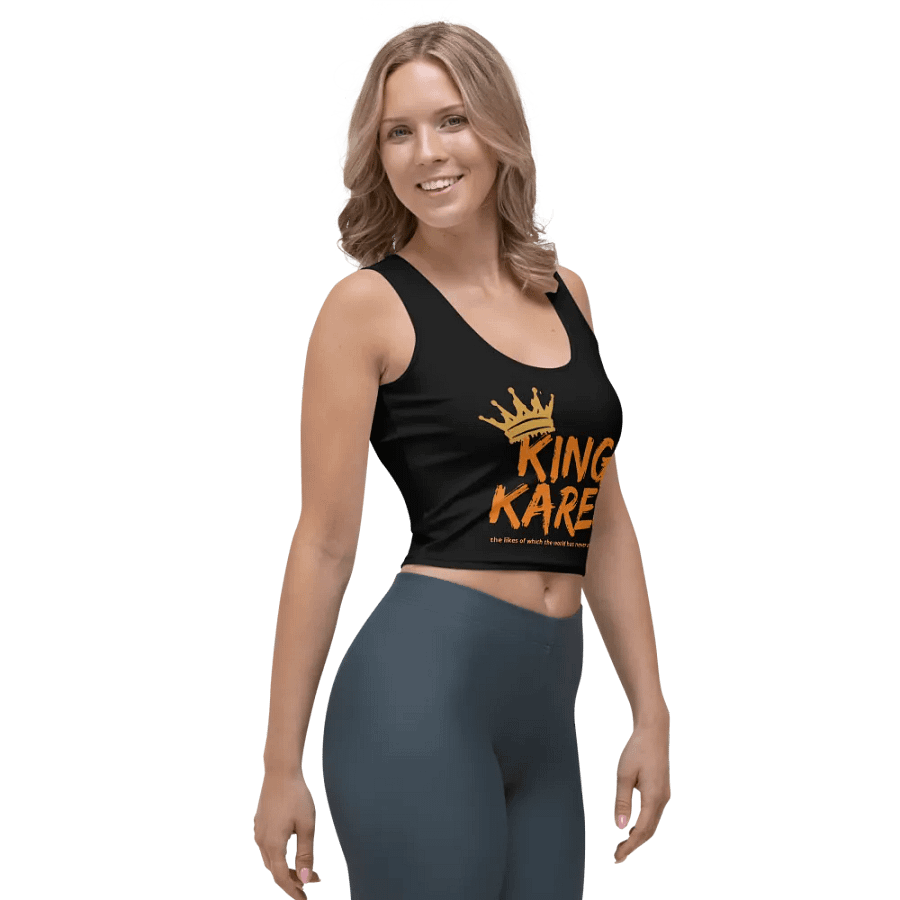 King Karen Crowned Black Stretchy Crop Top product image (6)
