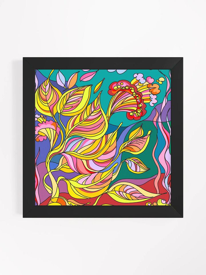 Vibrant Flora: Framed Abstract Poster - Paradise Landscapes No. 3 product image (11)