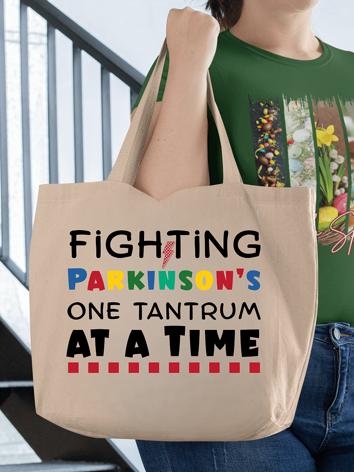 Fighting Parkinson’s One Tantrum at a Time. Eco Tote Bag product image (1)