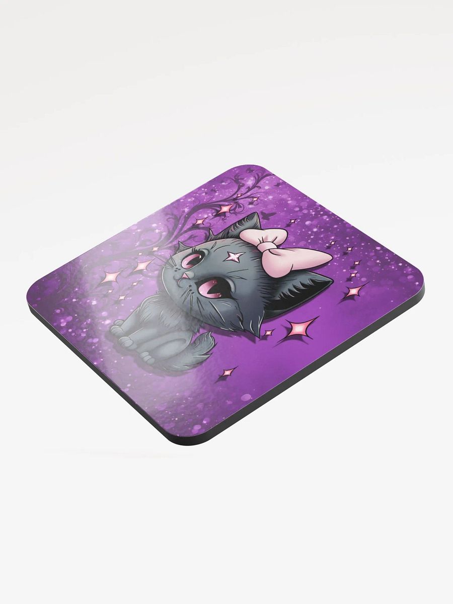 Tiny Terror Cork Coaster - Black Kitten product image (3)