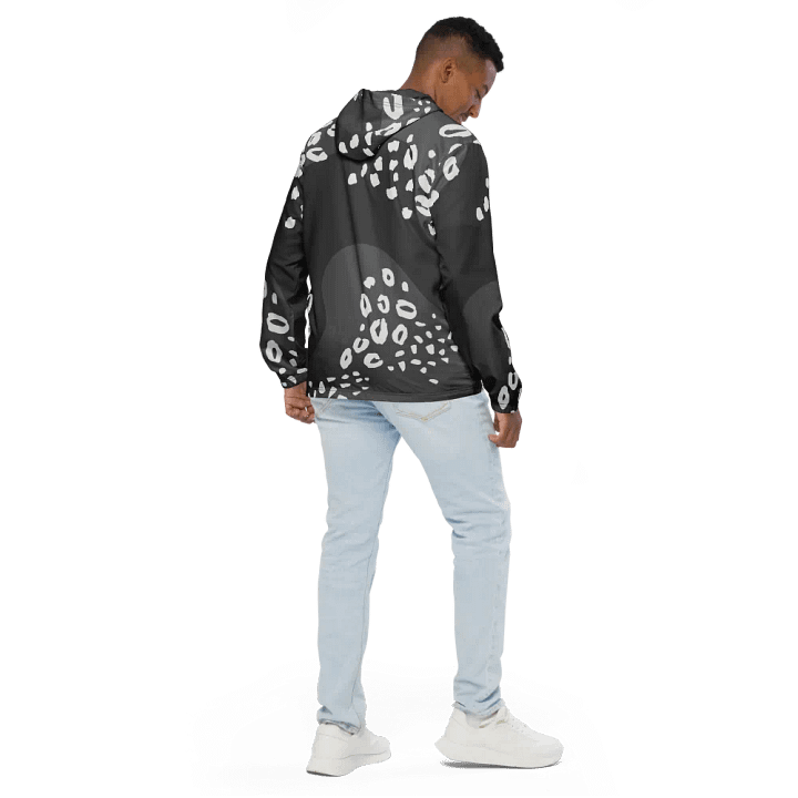 Grey Dynamic Leopard Adventure Windbreaker product image (2)