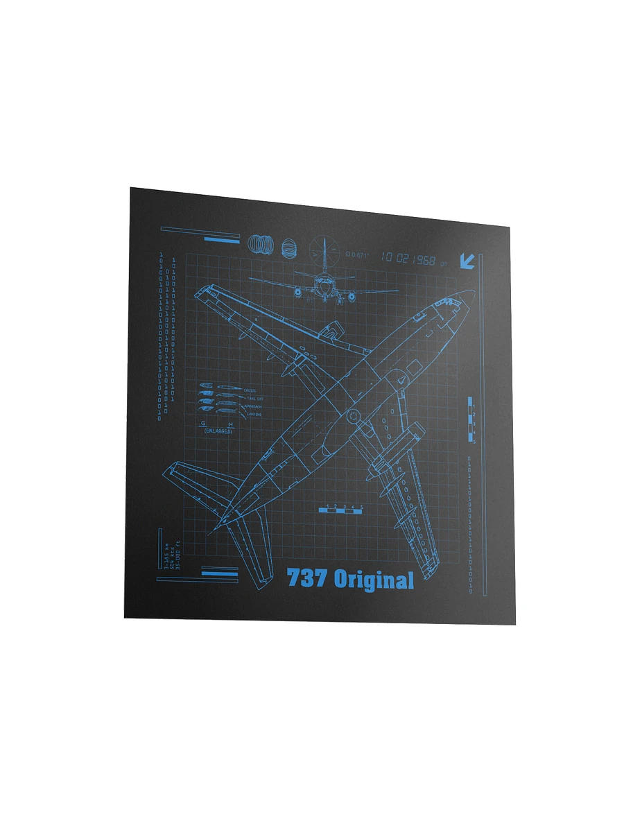 737 Original Blueprint Poster product image (1)