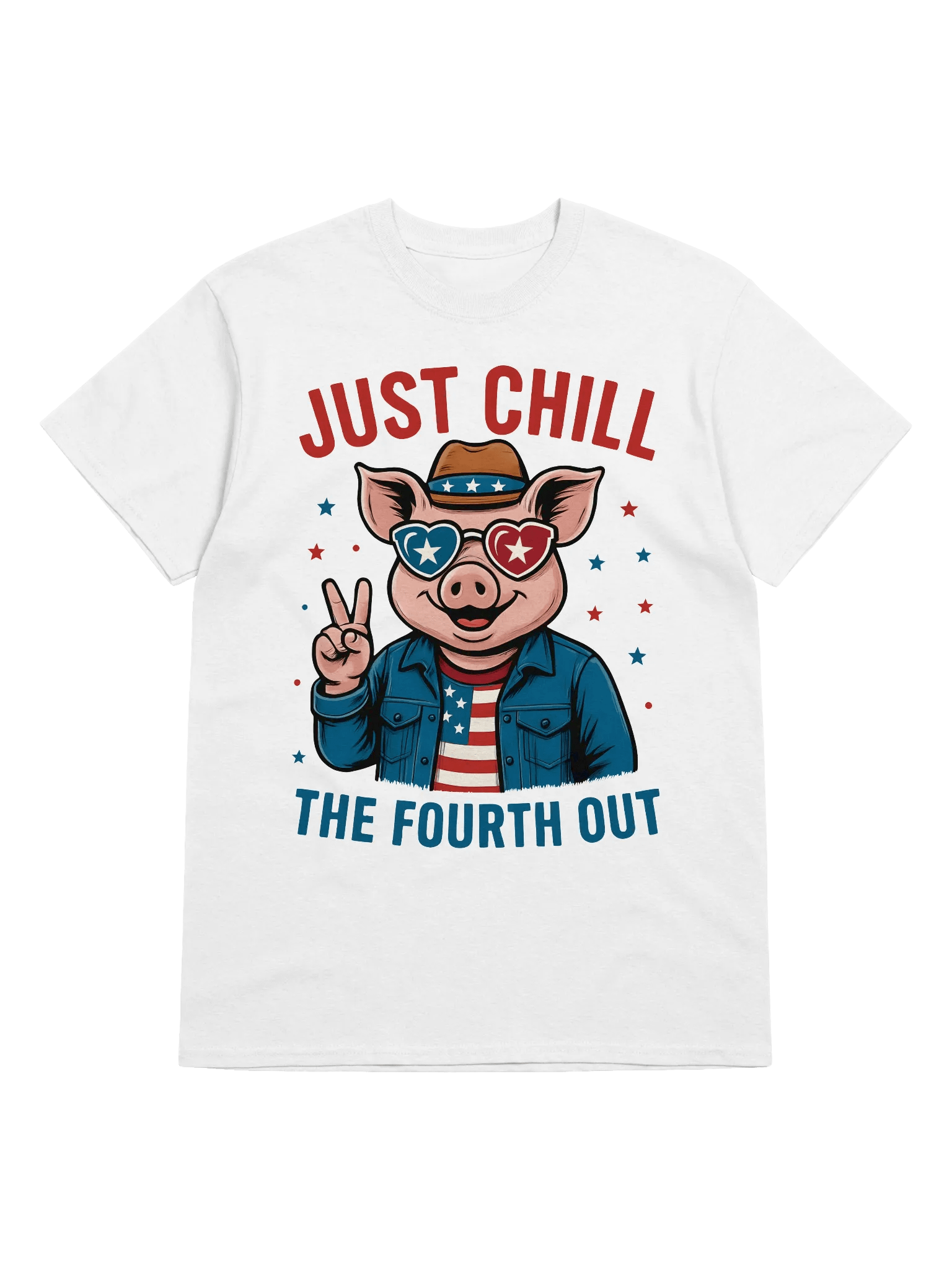 Stars, Stripes & Swine Patriotic Tee product image (3)