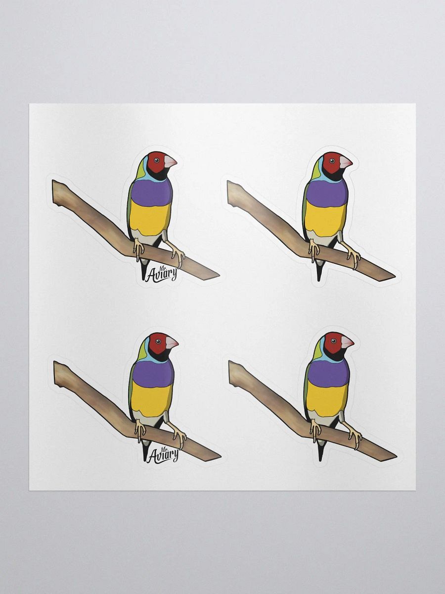 Gouldian Finch Stickers Purple product image (1)