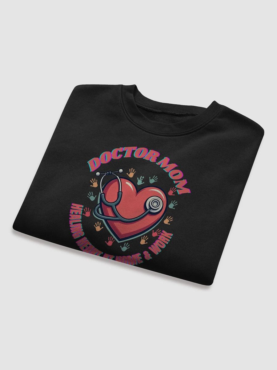 Doctor Mom Healing Heart Crop Sweatshirt product image (23)