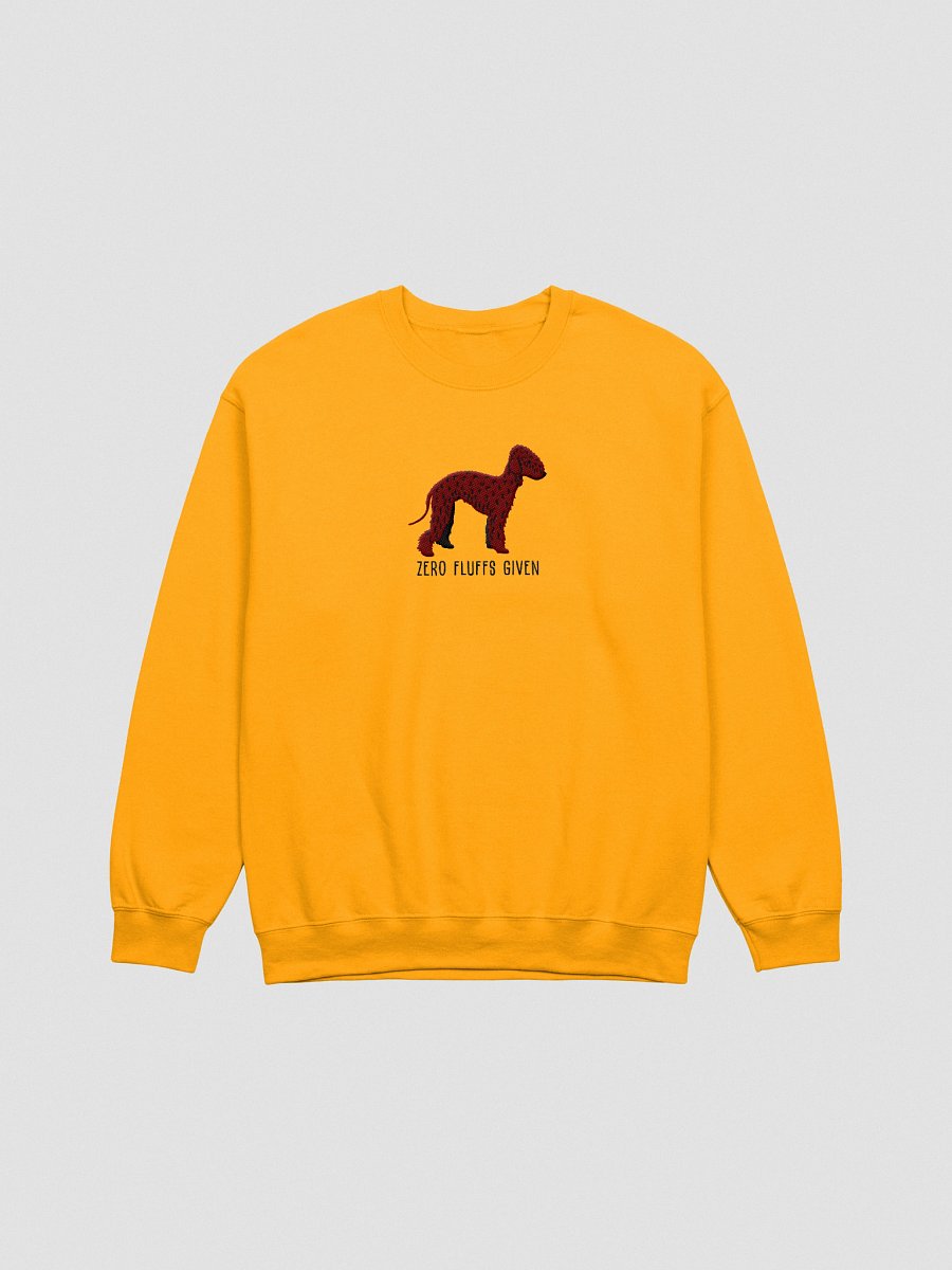 Zero Fluffs Given Sweatshirt (Embroidered) of a Bedlington Terrier(Liver) product image (10)
