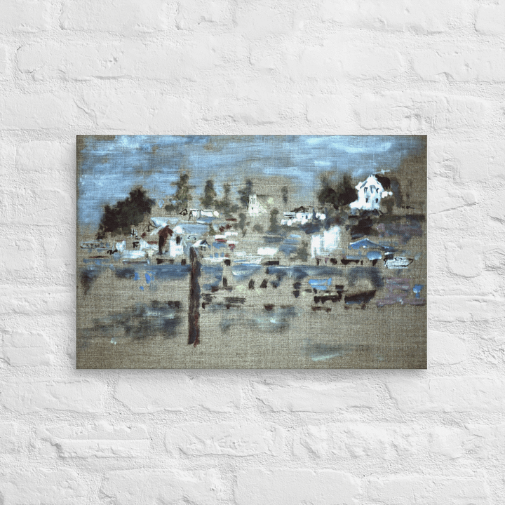 La Conner, WA from Swinomish Reservation (1988) on canvas ("16 x 24") product image (2)