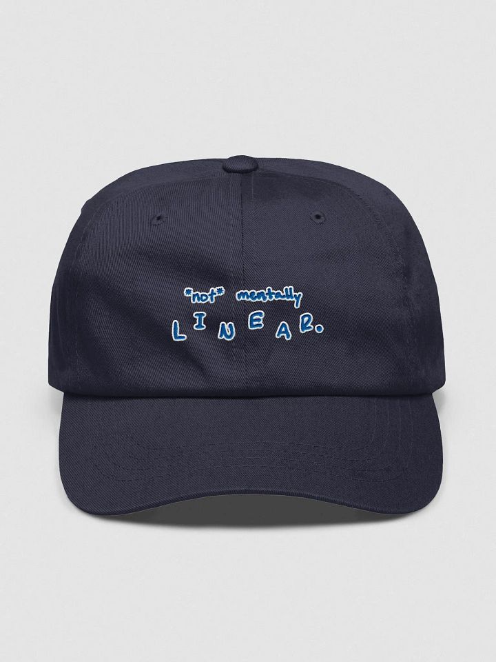 *not* mentally linear. (royal + white lined design) classic dad hat product image (33)