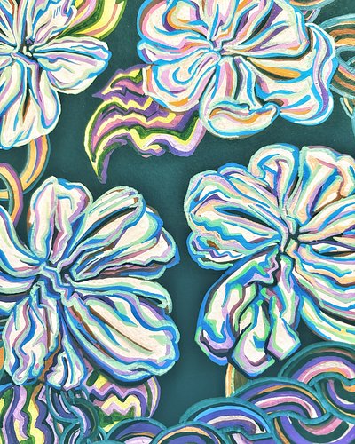 🌸Work in Progress Alert!🌸

Here’s a peek at the latest addition to my “Flowers and Chains” series— a continued exploration of...