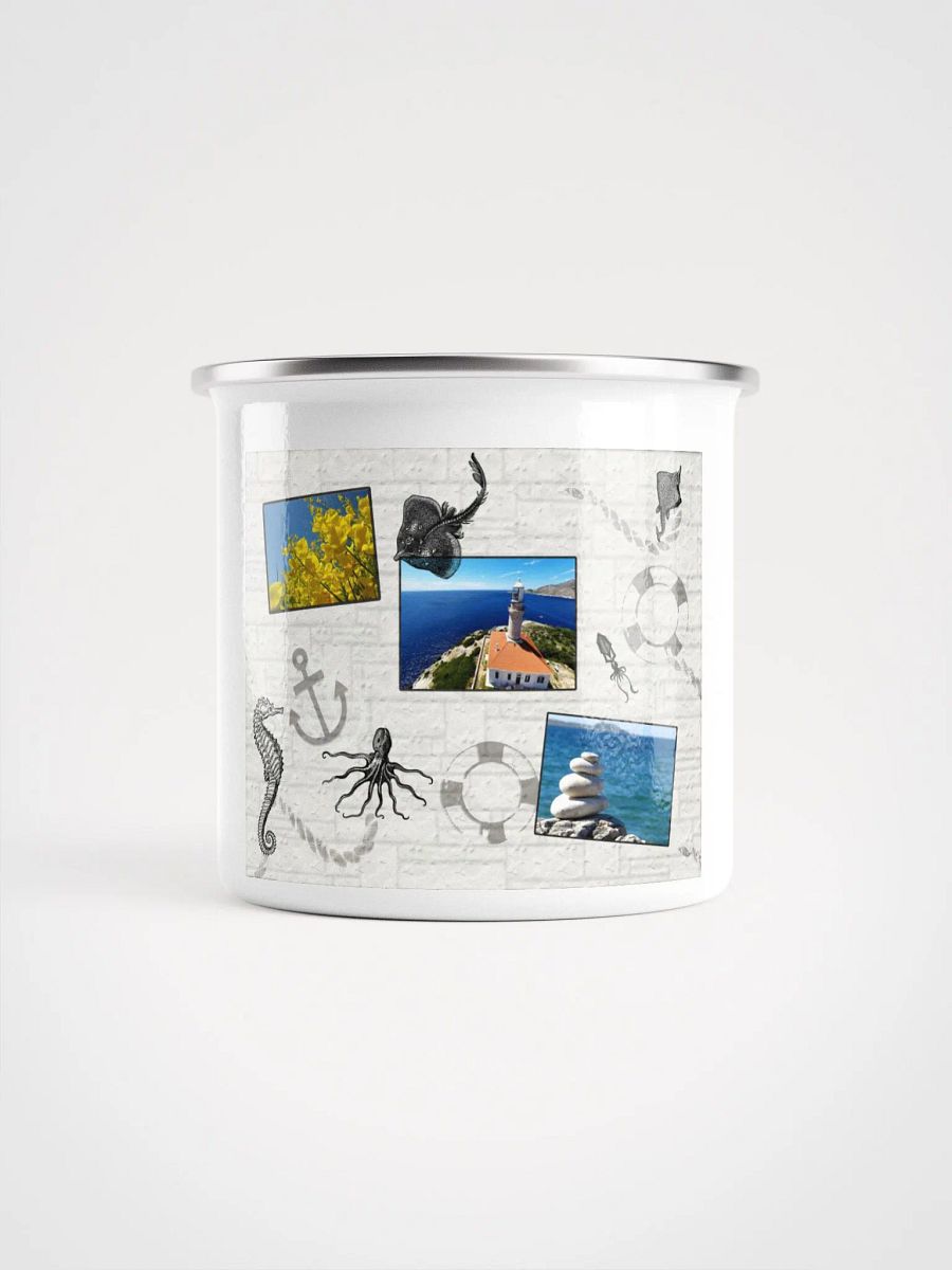 A little pot with sea style - Enamel Mug product image (2)