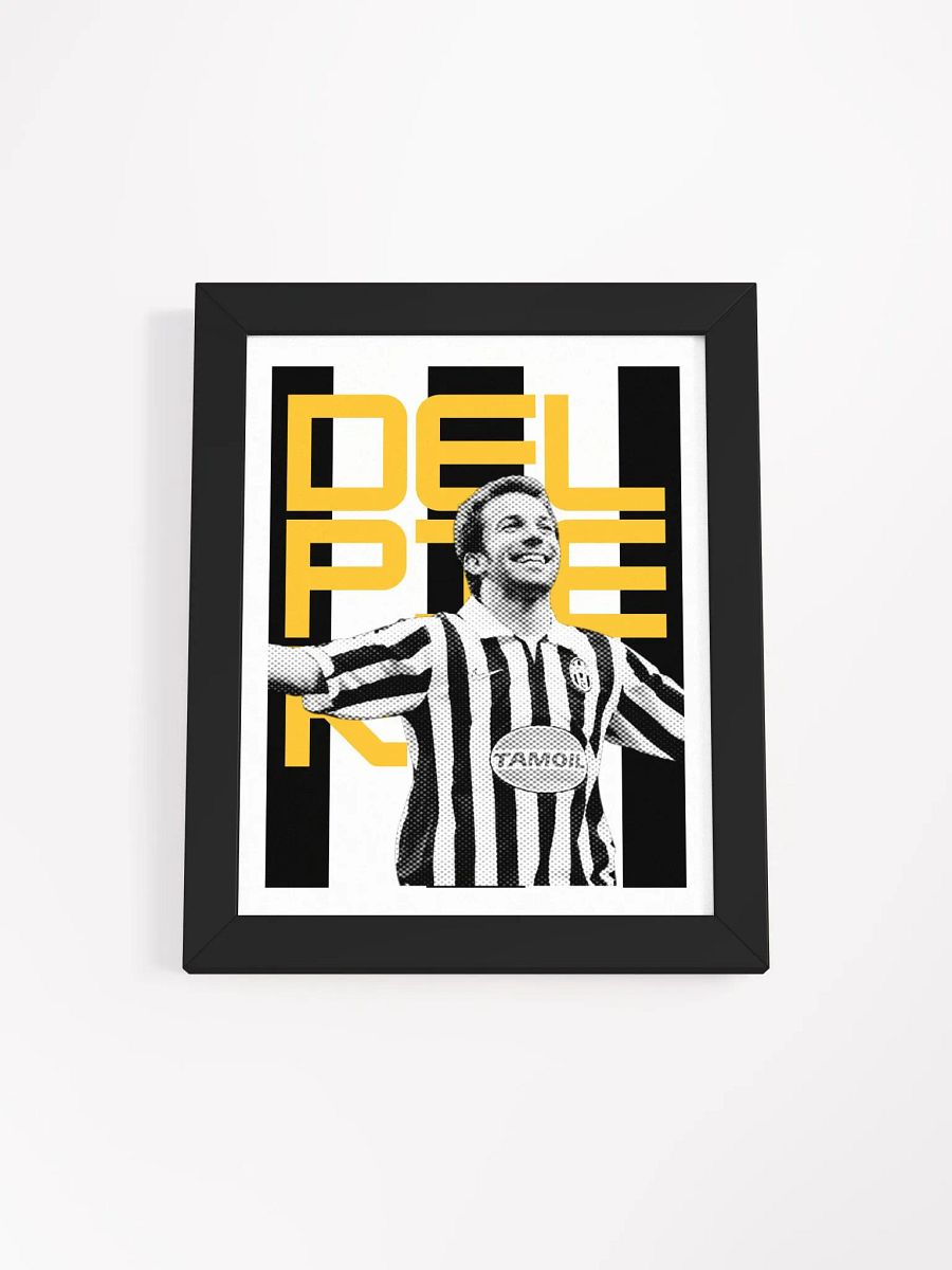 Alessandro Del Piero BW Juventus Name Art Framed Print product image (3)