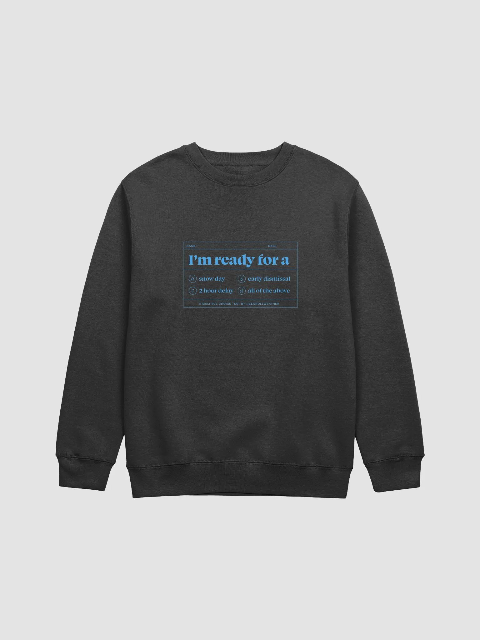 I'm ready crewneck ❄️ (blue logo) product image (1)