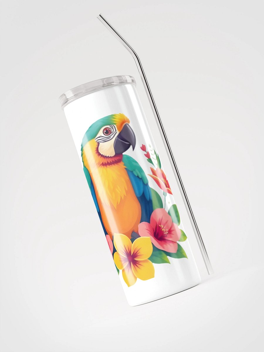 Floral Parrot Stainless Steel Tumbler product image (5)