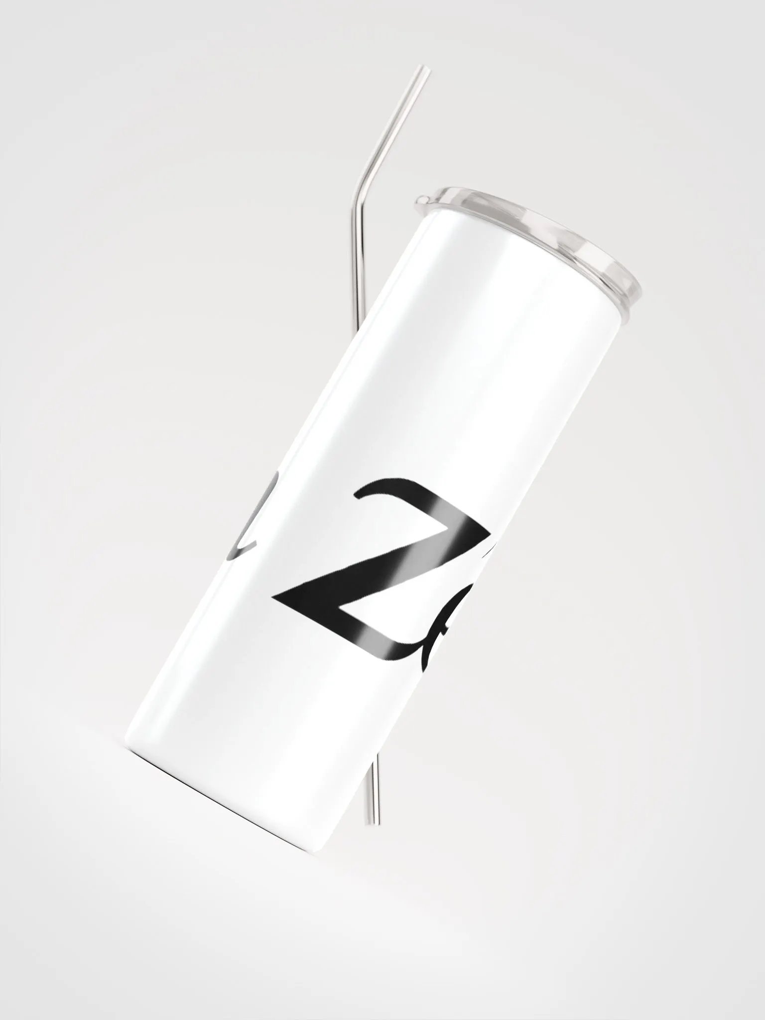 Zenith 20oz Vacuum-Insulated Stainless Steel Tumbler with Straw - White Mountain Design product image (4)