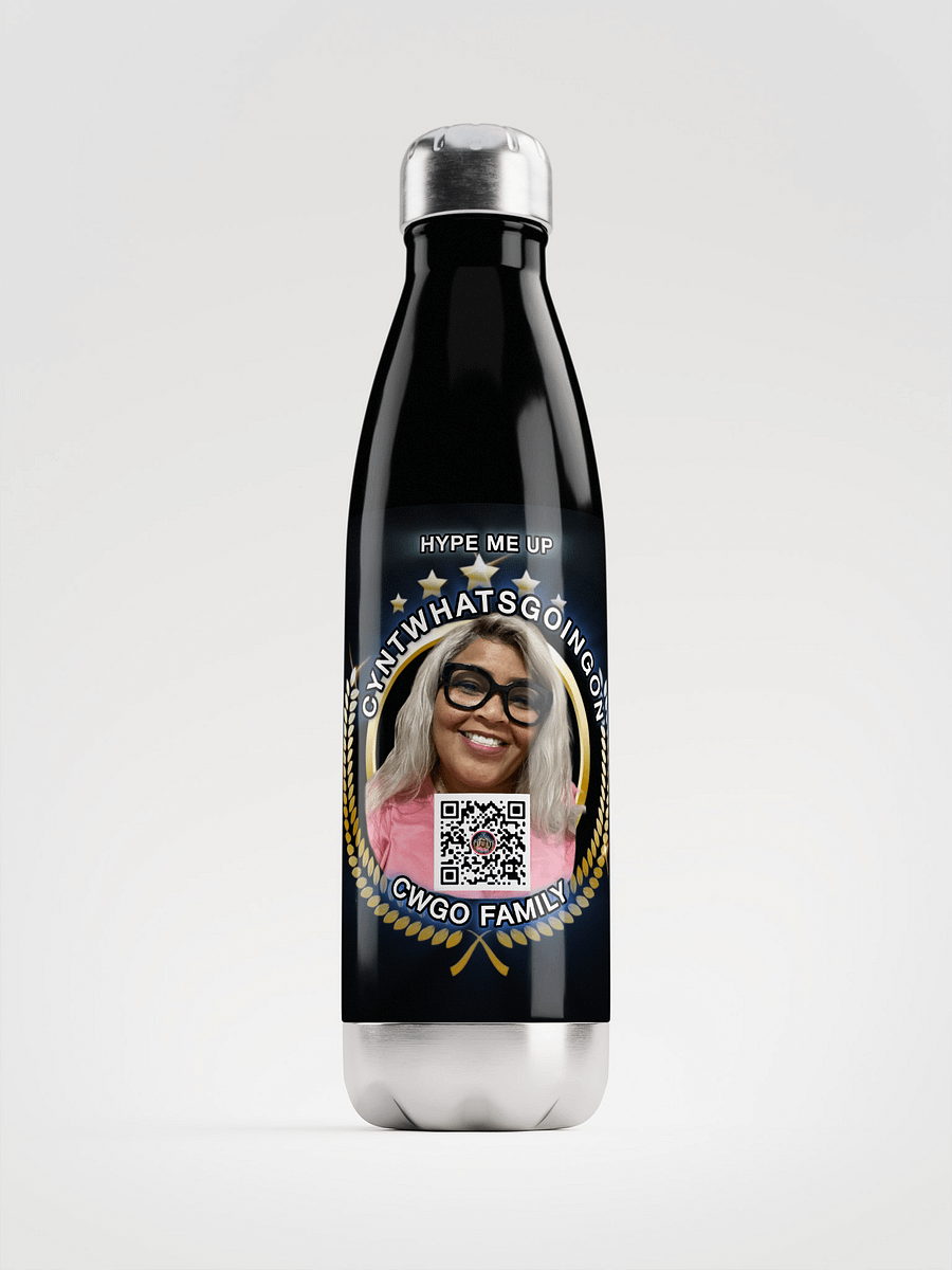 Cyntwhatsgoingon HYPE ME UP Stainless Steel Water Bottle product image (1)