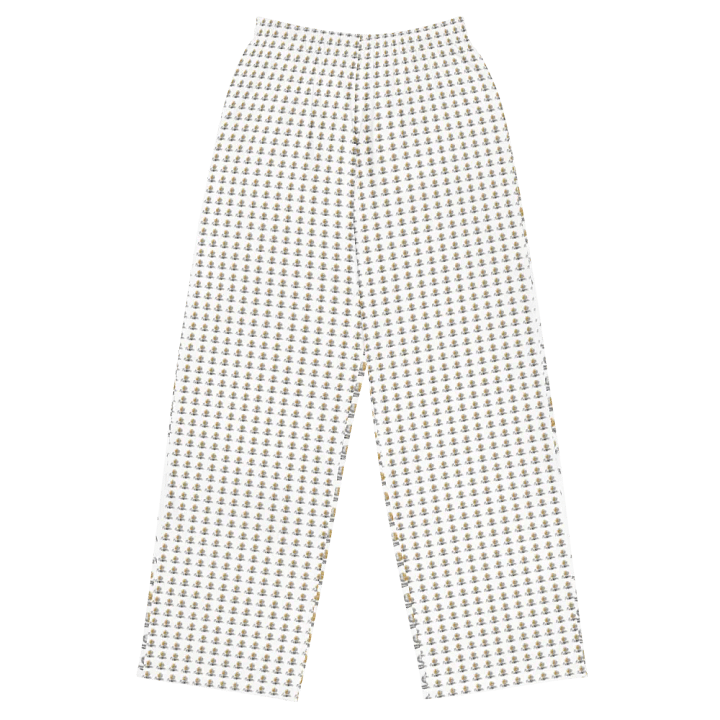 Equinox All Over White Unisex Wide-Leg Pants product image (1)
