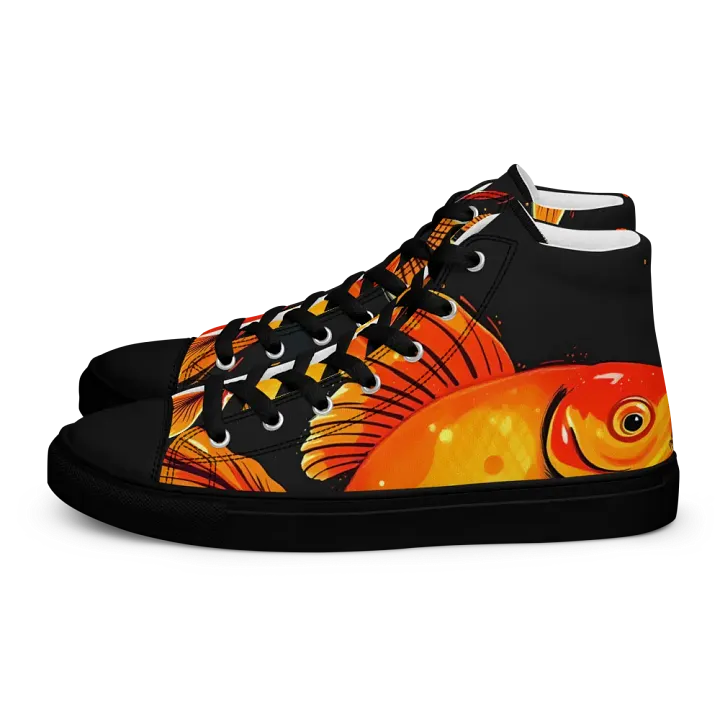 Luminous Fins, Women's High Top canvas shoes product image (1)