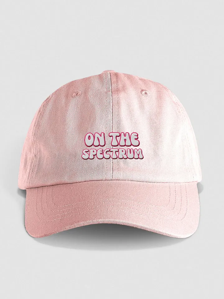 ON THE SPECTRUM (pink) groovy lined design 2 embroidered pastel dad hat product image (25)