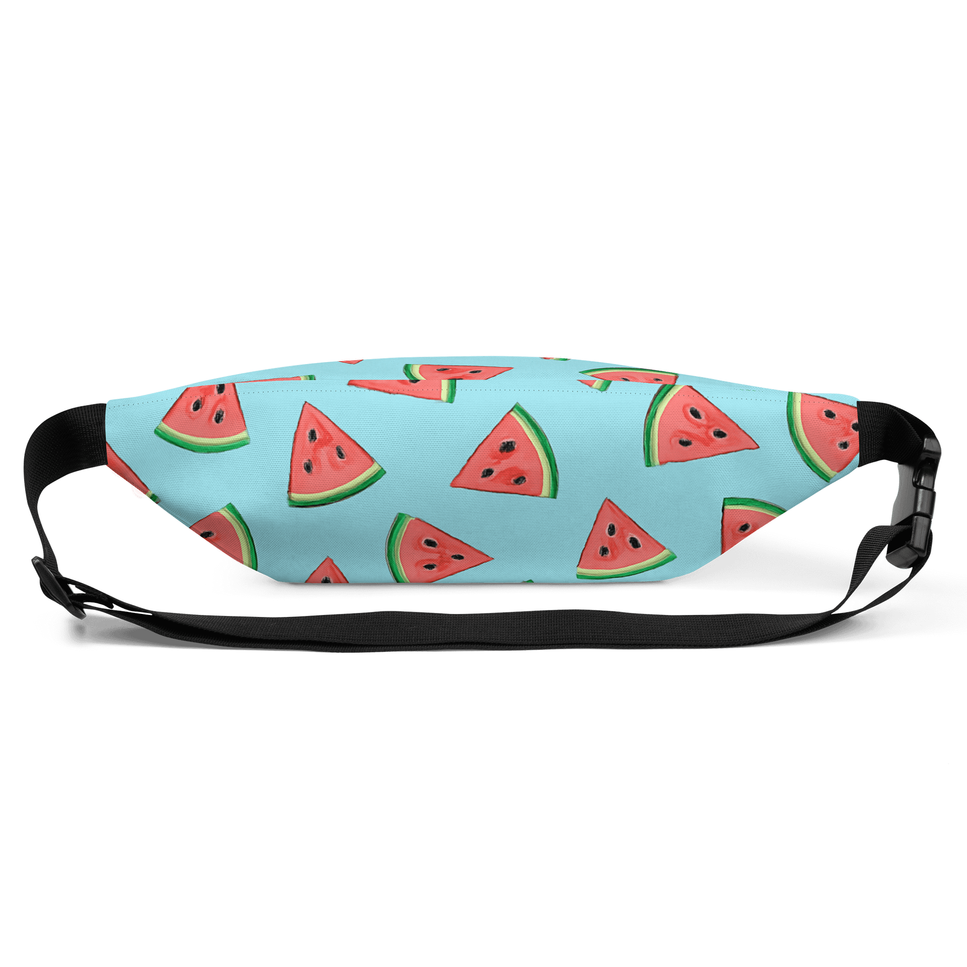 Watermelon Slices Light Blue Fanny Pack (Waist Bag) product image (3)
