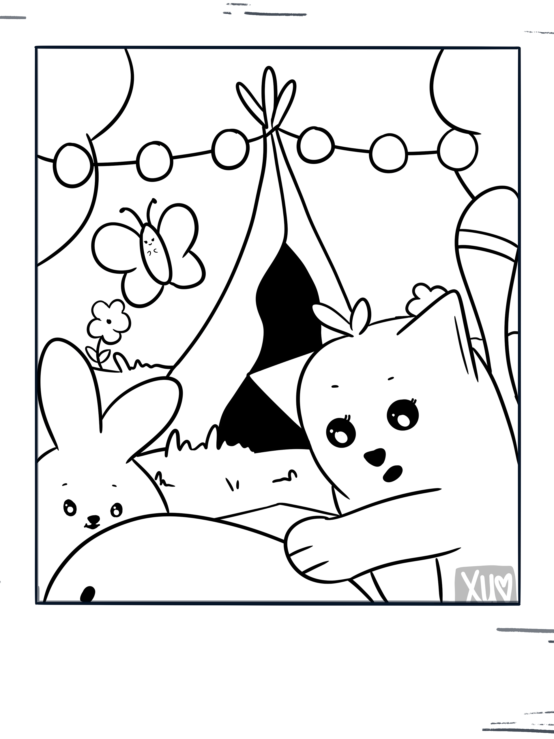 Watermelon Picnic Snap #6 Coloring Page product image (1)