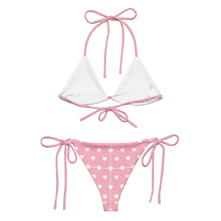 Pastel Heart Seamless Pattern String Bikini - v6 product image (5)