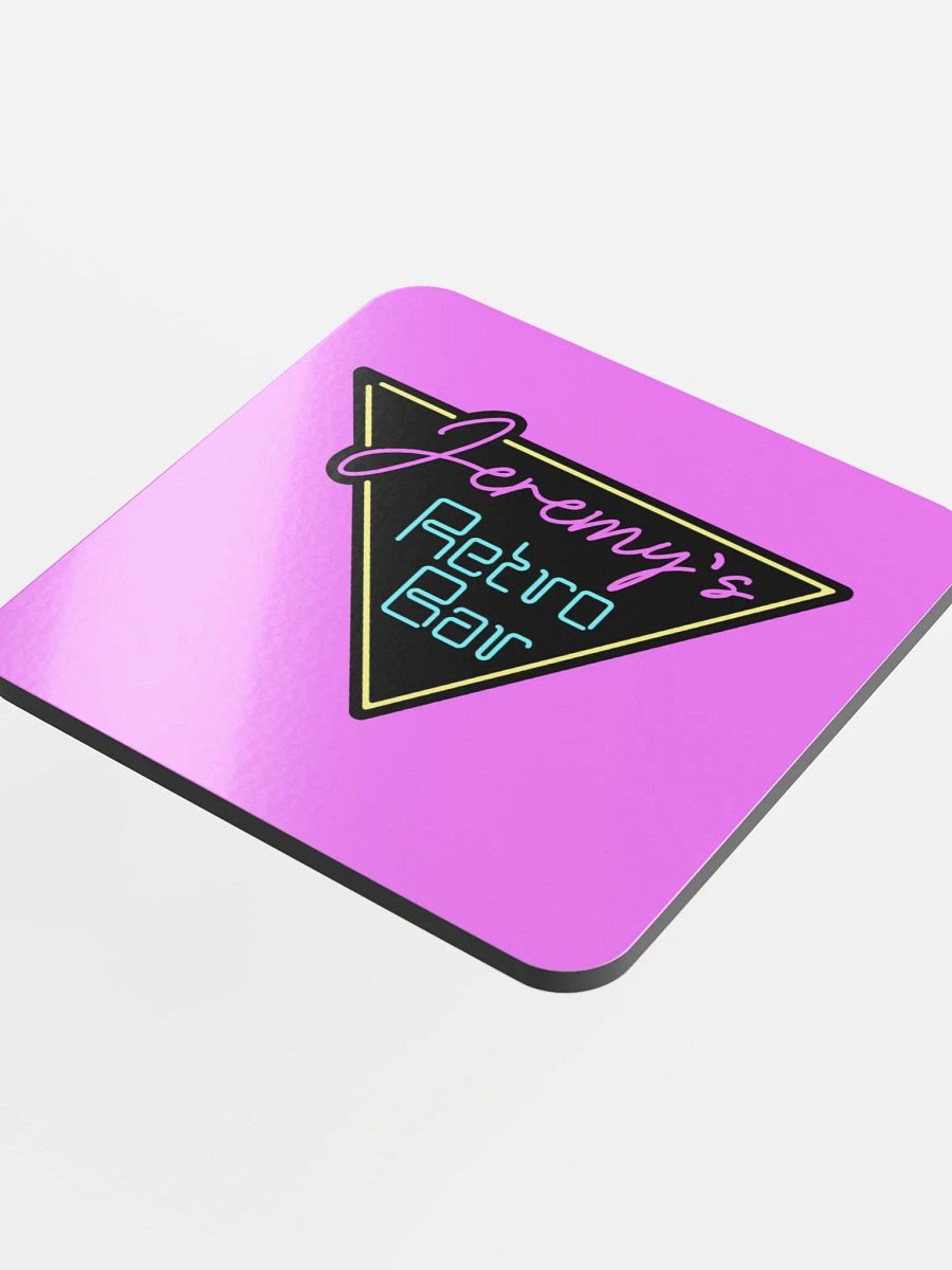 Magenta JRB Logo Glossy Cork Backed Coaster product image (4)