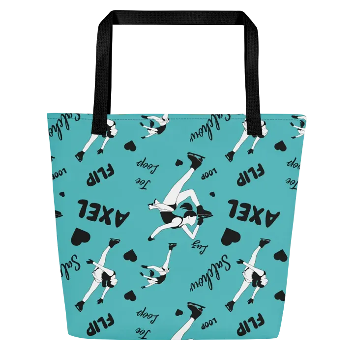 Ice skating Print Tote bag - Light Blue product image (2)