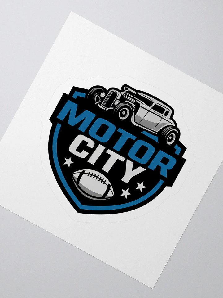 MOTOR CITY FOOTBALL STICKER product image (2)
