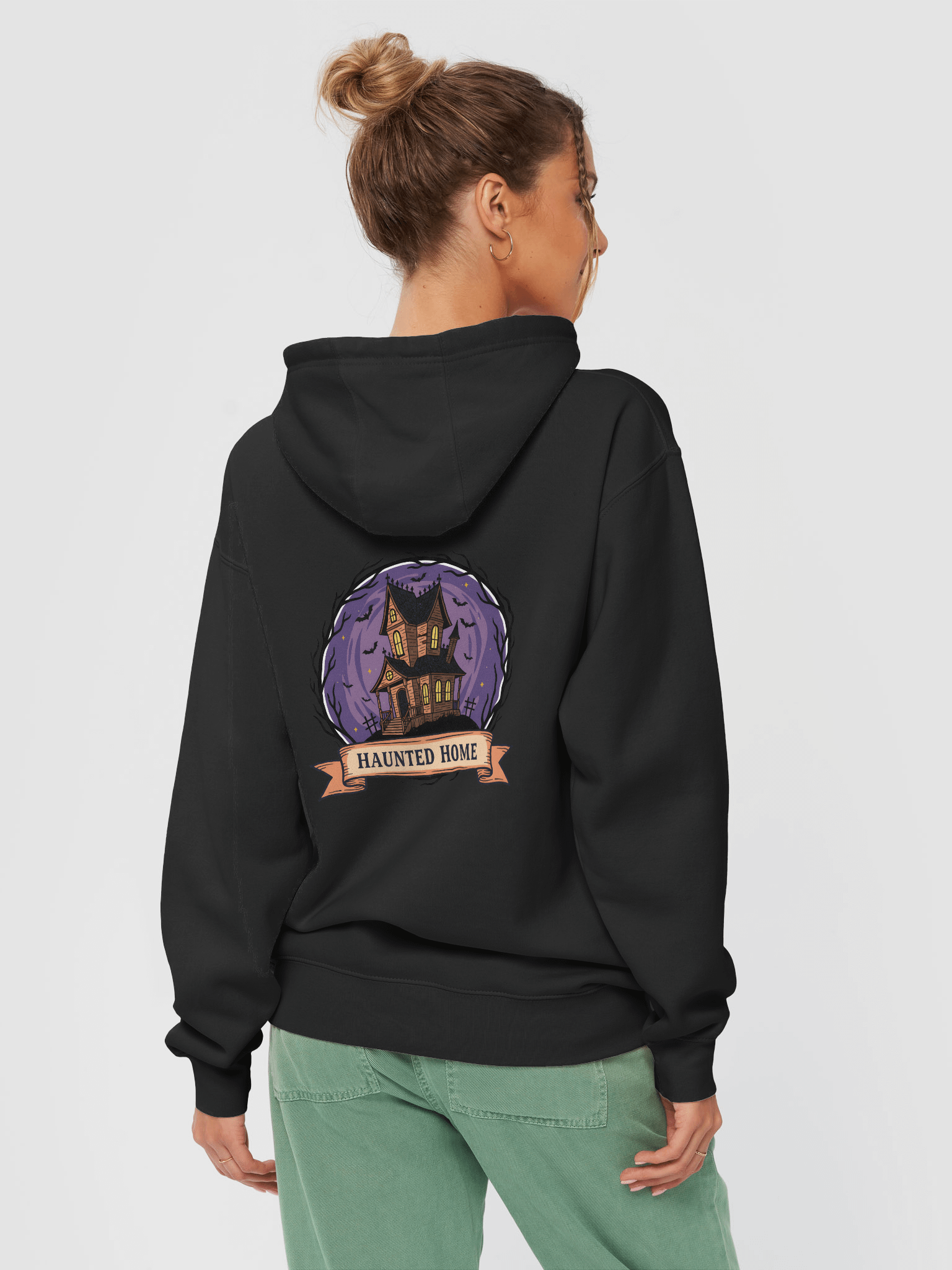 Haunted Home Halloween Hoodie – Spooky Haunted House Sweatshirt for Scary Season Outfits product image (25)