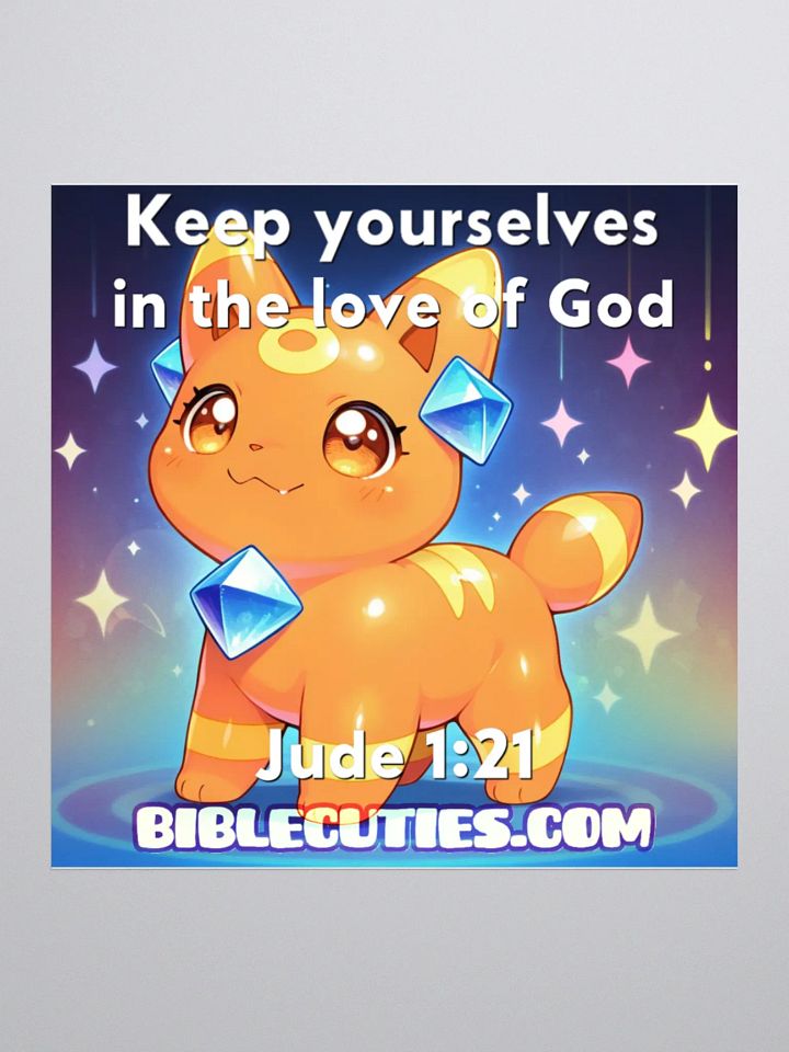 Bible Cuties Sam - Keep yourselves in the love of God Sticker product image (1)
