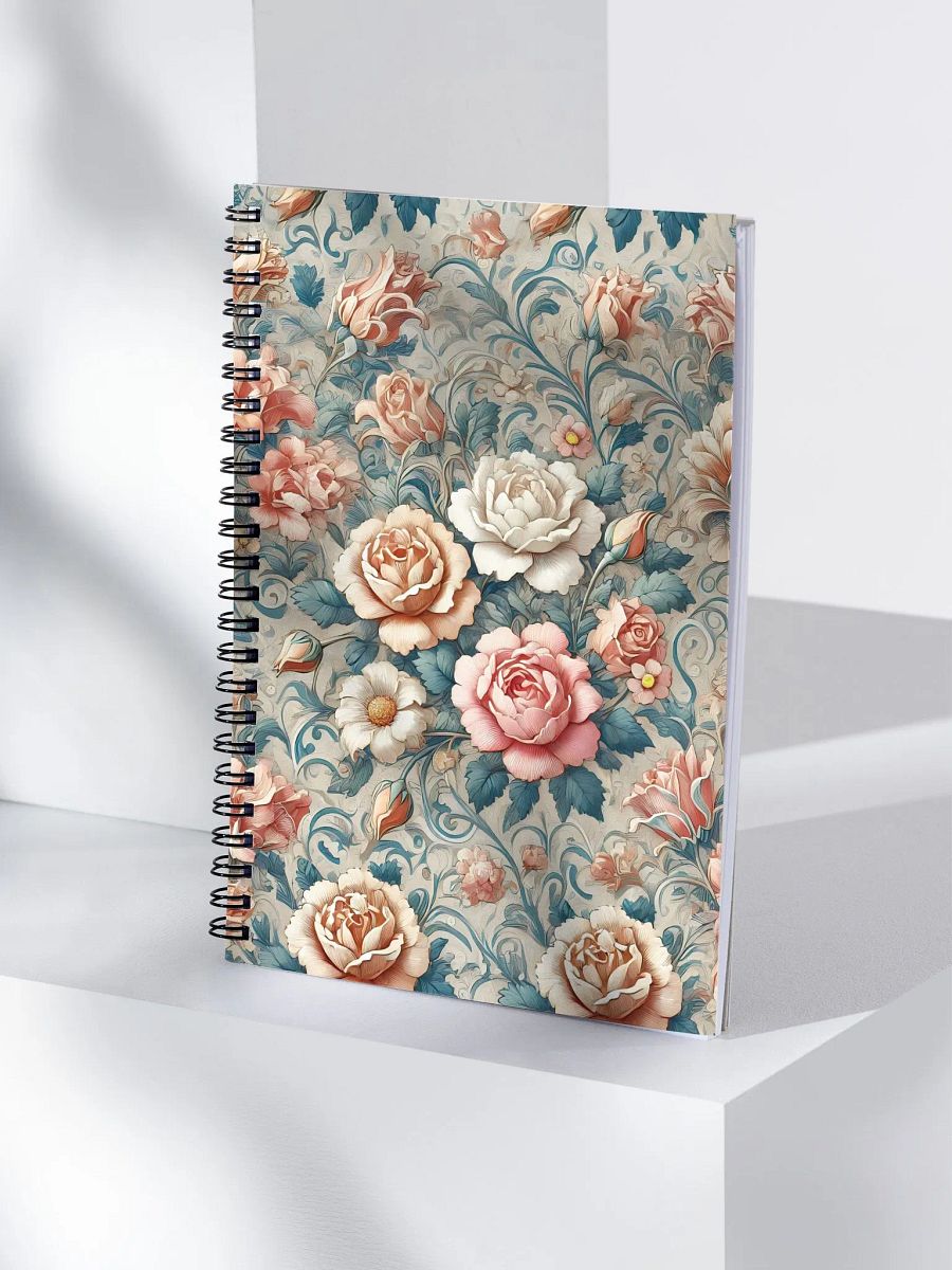 Royal Floral Spiral Notebook product image (4)