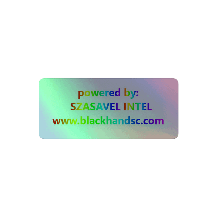 SZASAVEL INTEL Holographic Sticker Sheet product image (2)