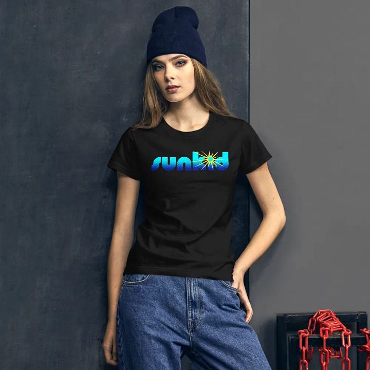 Blue sunkid logo women's T-shirt product image (2)
