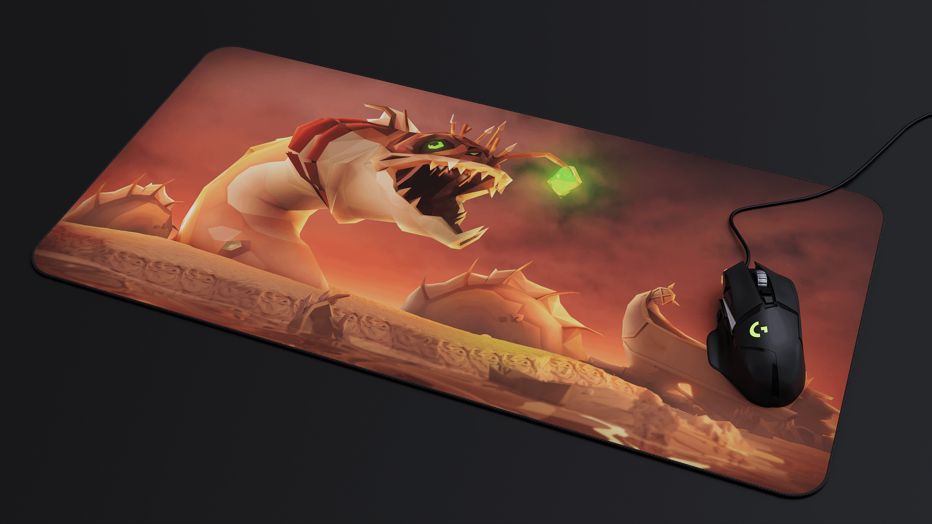 The Leviathan | Large 3D Desk Mat product image (2)
