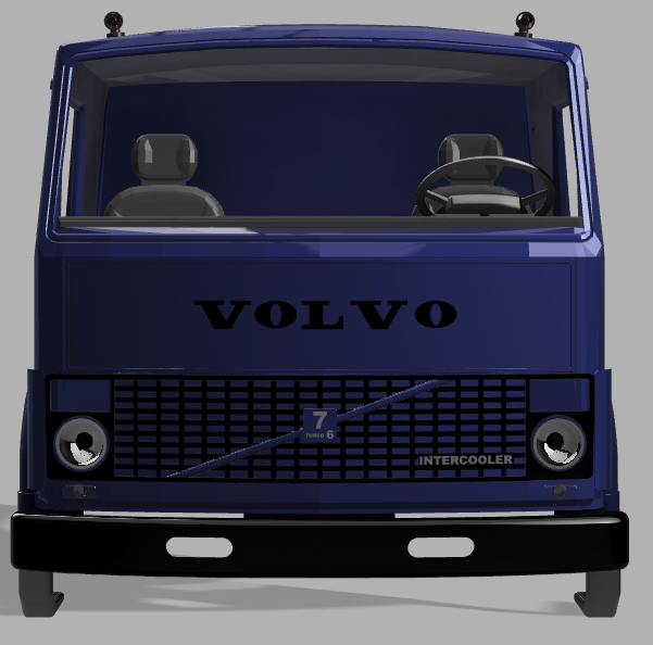 stl files for volvo F7 Sleeper cab in scala 1/14 product image (1)